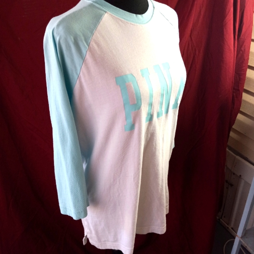 Pink by Victoria's Secret half sleeve extra small shirt